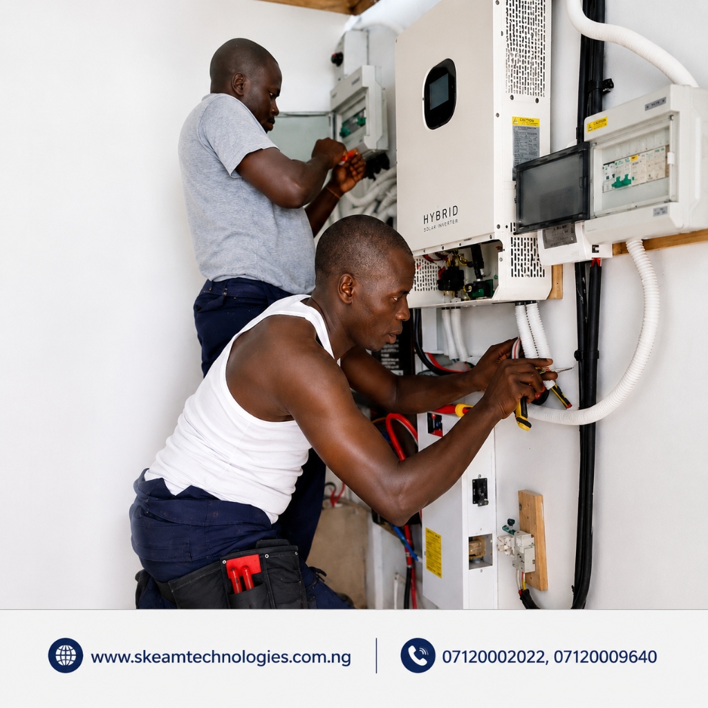 SKEAM Technologies Systems Engineers Wiring Solar Inverter Installation